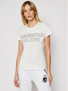 Aeronautica Militare Aeronautica Militare T-Shirt 211TS1849DJ485 Λευκό Slim Fit