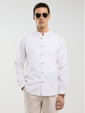 BIG STAR BIG STAR Koszula JANEW Biały Slim Fit
