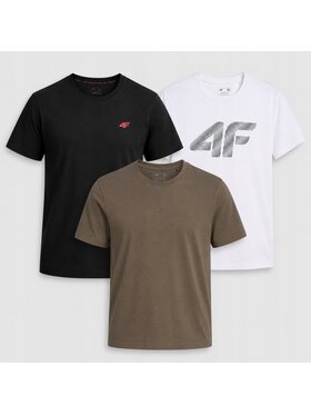 4F 4F T-Shirt Z-MIX-3 Czarny Regular Fit