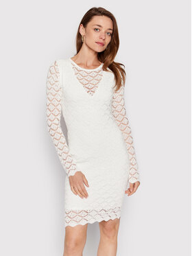 Guess Guess Úpletové šaty W2YK06 Z30D0 Bílá Slim Fit