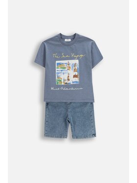 Coccodrillo Coccodrillo Komplet t-shirt i spodenki WC5117302XBK-022 Kolorowy Regular Fit