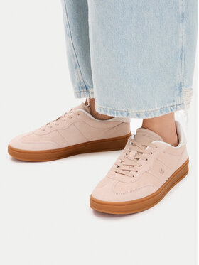 Tommy Hilfiger Tommy Hilfiger Sneakers Th Monogram Plaque Suede Trainers FW0FW09180 Rosa