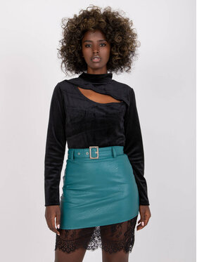 ITALY MODA ITALY MODA Bluzka 222270 Czarny Regular Fit
