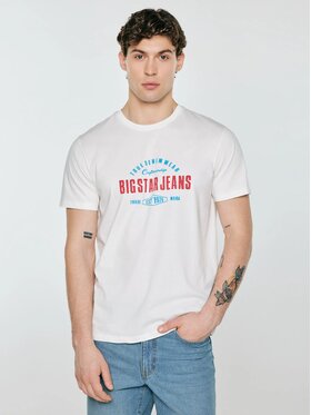 BIG STAR BIG STAR T-Shirt SERS_100_150 Biały Basic Fit