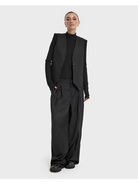 OPRA OPRA Spodnie materiałowe OP-WAFA-PANTS-BLACK Czarny Regular Fit