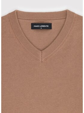 Pako Lorente Pako Lorente Sweter P26WN-2X-010 Brązowy jasny Straight Fit