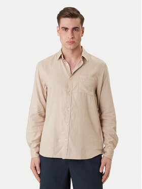 Guess Guess Camicia F6GH06 WG3L0 Beige Regular Fit