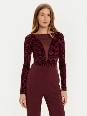 Elisabetta Franchi Elisabetta Franchi Body BO-011-47E2 Bordeaux Slim Fit