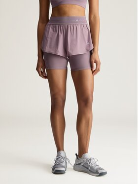 adidas by Stella McCartney adidas by Stella McCartney Szorty sportowe 152545 Fioletowy Fitted Fit