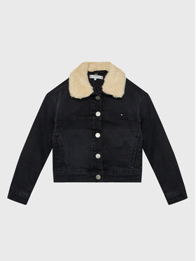 Tommy Hilfiger Tommy Hilfiger Джинсова куртка Trucker Sherpa KG0KG06916 Чорний Regular Fit