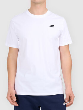 4F 4F T-Shirt 4FWMM00TTSHM3341-10S Biały Active Fit