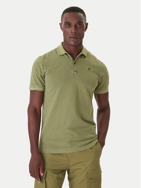 G-Star Raw G-Star Raw Polo marškinėliai Dunda D11595-D756 Žalia Slim Fit