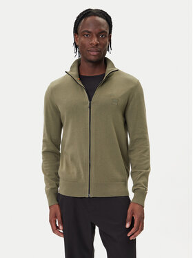 BOSS BOSS Kardigán Kanozip_S 50543692 Zöld Regular Fit