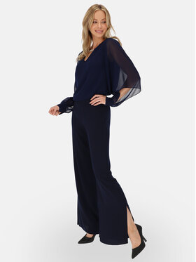 Potis & Verso Potis & Verso Spodnie materiałowe Arina Granatowy Regular Fit