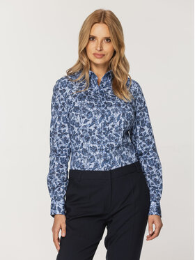 Willsoor Willsoor Koszula 61367 Niebieski Regular Fit