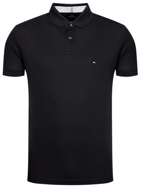 Tommy Hilfiger Tommy Hilfiger Polo majica 1985 MW0MW17770 Črna Regular Fit