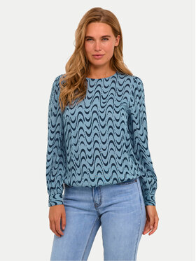 Kaffe Kaffe Blūze Mira 10508286 Zils Regular Fit