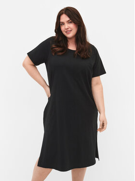 Zizzi Zizzi Hétköznapi ruha V59150A Fekete Loose Fit