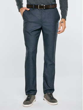 BIG STAR BIG STAR Chinosy LOJANESER Granatowy Slim Fit
