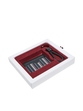 Tommy Hilfiger Tommy Hilfiger Zestaw etui na karty i brelok Th Corp Cc AM0AM12793 Granatowy