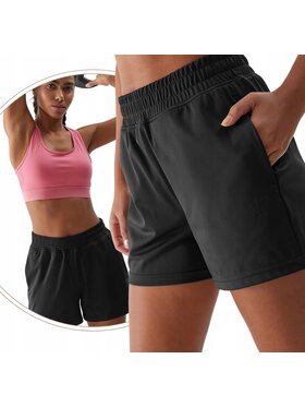 4F 4F Pantaloncini sportivi 4FWSS24TFSHF386-20S Nero Regular Fit