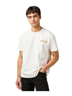 Wrangler Wrangler T-Shirt Casey Jones Graphic Tee Biały Relaxed Fit