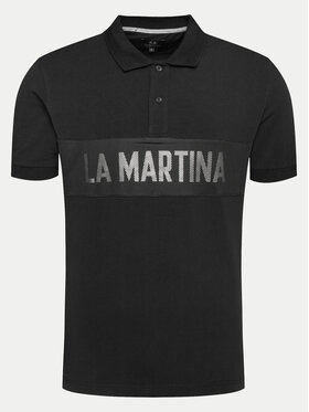 La Martina La Martina Poloshirt YMP310 JS324 Schwarz Regular Fit