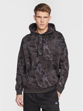 Champion Champion Mikina All-Over Nature Print 217914 Čierna Baggy Fit