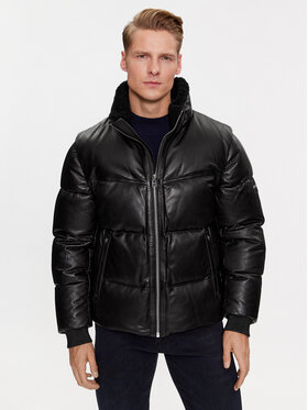 BOSS Boss Giacca di pelle Mufaro 50504925 Nero Regular Fit