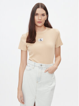 Calvin Klein Jeans Calvin Klein Jeans T-Shirt J20J222687 Béžová Regular Fit