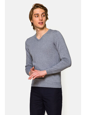 Lancerto Lancerto Sweter Robin Szary Regular Fit