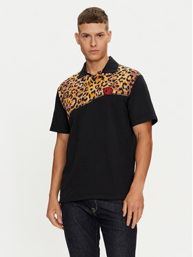 Just Cavalli Just Cavalli Poloshirt 76OAG6R2 Schwarz Regular Fit