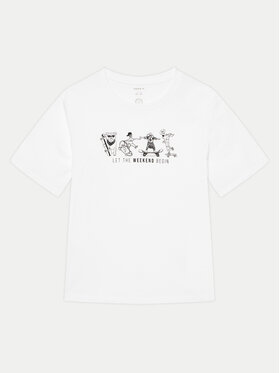 NAME IT NAME IT Marškinėliai Bocalle 13241851 Balta Regular Fit