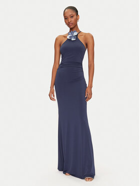 Guess Guess Sukienka wieczorowa W5GK95 KCVG2 Granatowy Slim Fit