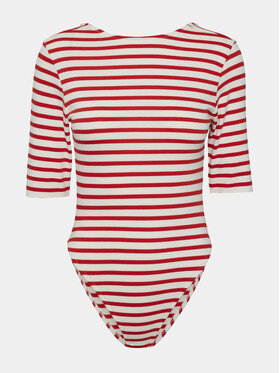 Pieces Pieces Body Miral 17150076 Biały Regular Fit