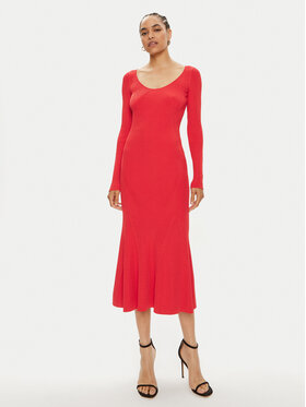 PINKO Pinko Rochie tricotată Aloe Abito 102800 A170 Roșu Slim Fit
