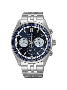 Seiko Seiko Zegarek SSB427P1 Srebrny
