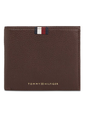 Tommy Hilfiger Tommy Hilfiger Мъжки портфейл Th Corp Leather Flap And Coin AM0AM11598 Кафяв