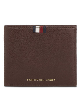Tommy Hilfiger Tommy Hilfiger Portfel męski Th Corp Leather Flap And Coin AM0AM11598 Brązowy