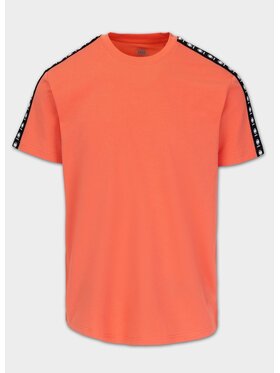 PITBULL PITBULL T-Shirt Koszulka męska TAPE NUGGET M Pomarańczowy Regular Fit