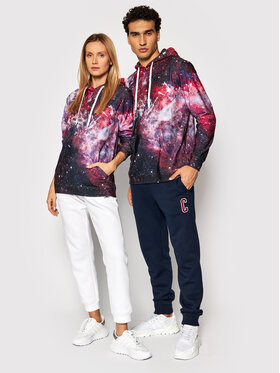 Mr. GUGU & Miss GO Mr. GUGU & Miss GO Džemperis Unisex Deep Red Nebula Raudona Regular Fit