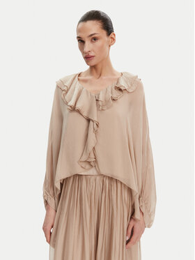 ViCOLO ViCOLO Särkpluus TD0019 Beež Oversize