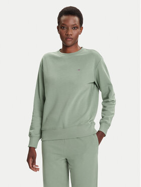 Gant Gant Bluză Shield 4201414 Verde Relaxed Fit