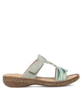 Rieker Rieker Klapki 62829-52 Zielony