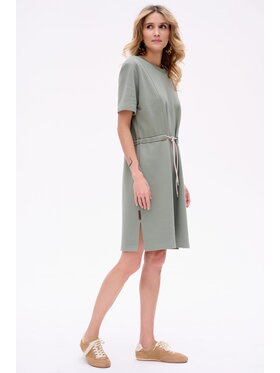blue shadow blue shadow Sukienka Delta Zielony Regular Fit