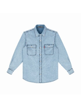 MissDenim MissDenim Koszula jeansowa Marmo Your Boyfriend’s Shirt Niebieski Oversize