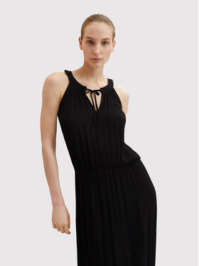 Tom Tailor Tom Tailor Poletna obleka 1031700 Črna Regular Fit