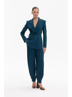 Deni Cler Milano Deni Cler Milano Spodnie materiałowe W-DC-5272-F5-F2-52-1 Zielony Loose Leg