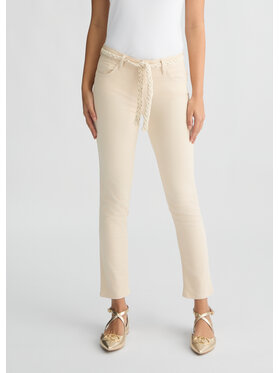Liu Jo Liu Jo Spodnie materiałowe WA5457T4033M9604 Beżowy Slim Fit