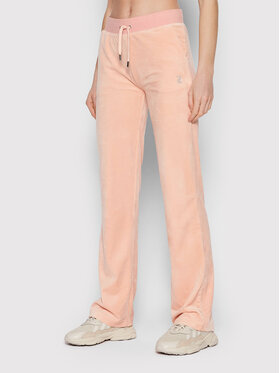 Juicy Couture Juicy Couture Spodnie dresowe Delray Diamante JCCB221007 Różowy Regular Fit